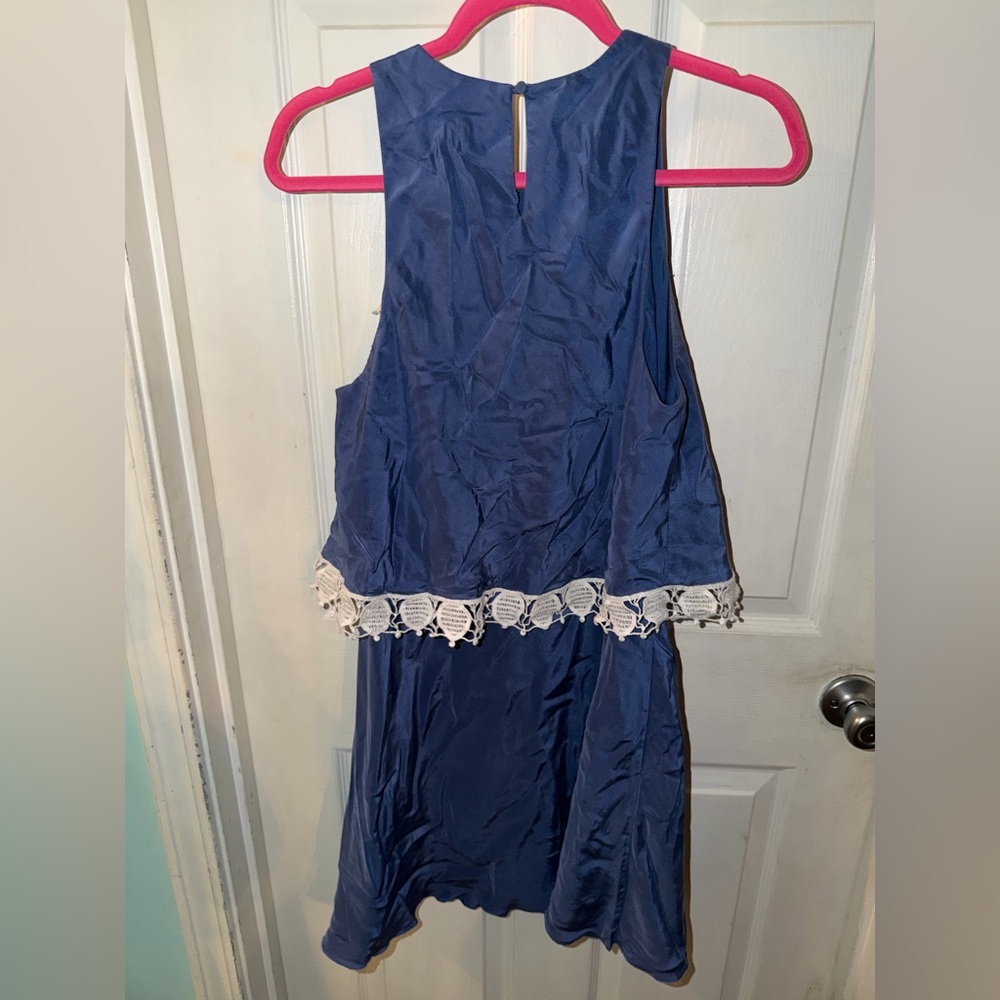 Tory Burch Amanda Silk Dress Size 10 - Picture 4 of 5